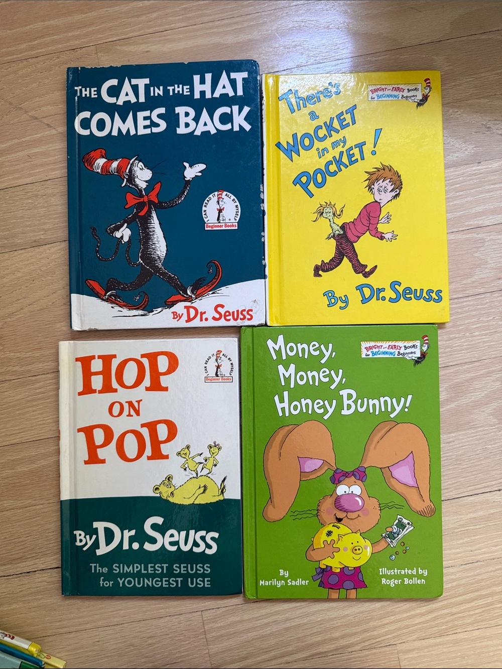 Dr. Seuss Book Set - Blue, Yellow, White and Green Covers